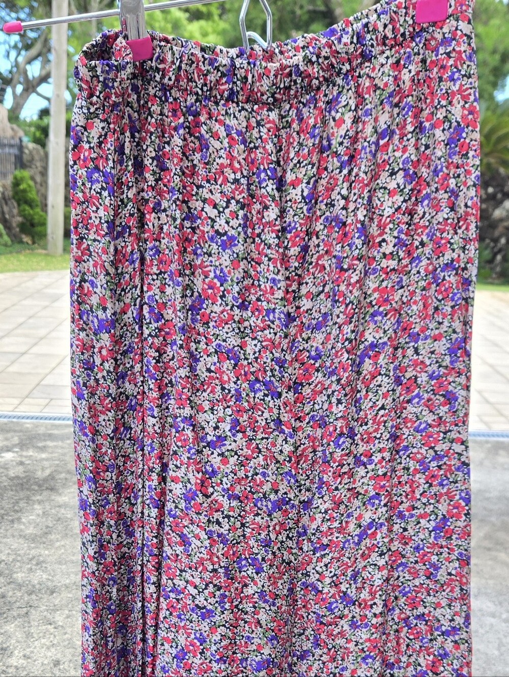 Zara Floral Teachercore Midi Skirt XS
